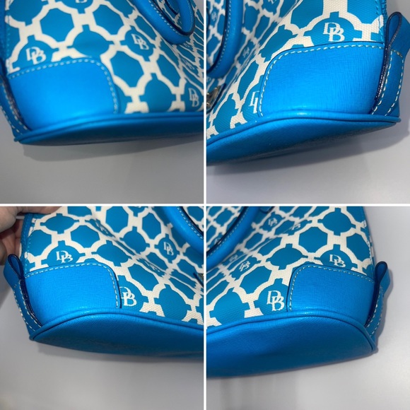 🏝️Rare HTF Dooney & Bourke Turquoise Zip zip satchel bag & wallet set!🏝️ - Picture 3 of 10